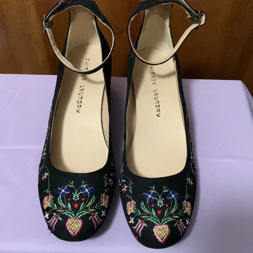 Chinese Laundry Block Heel Ankle Strap